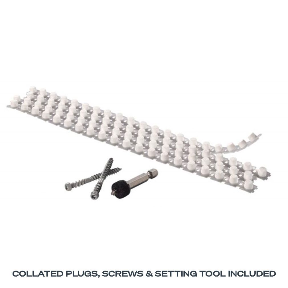 Collated Cortex for PVC Trim Hidden Fastening System FastenMaster