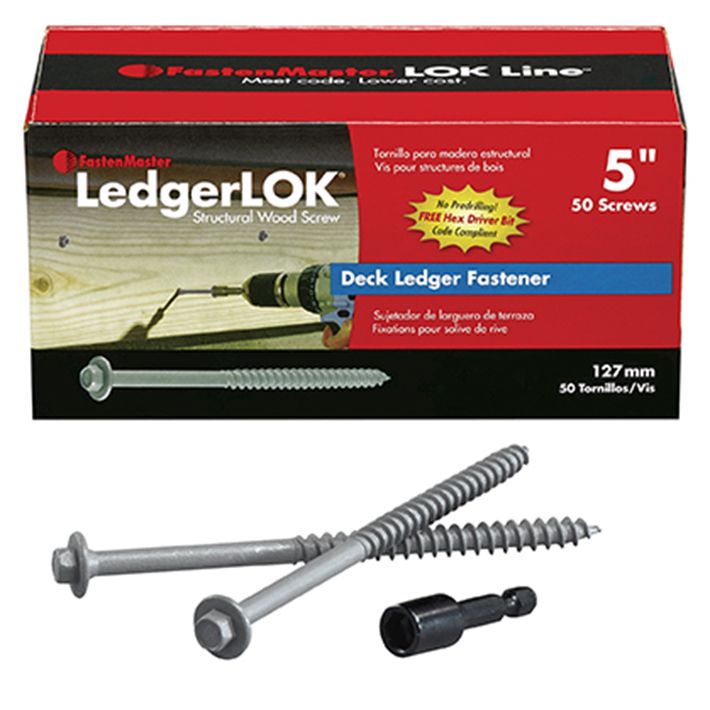 LedgerLOK Deck Ledger Board Screws FastenMaster