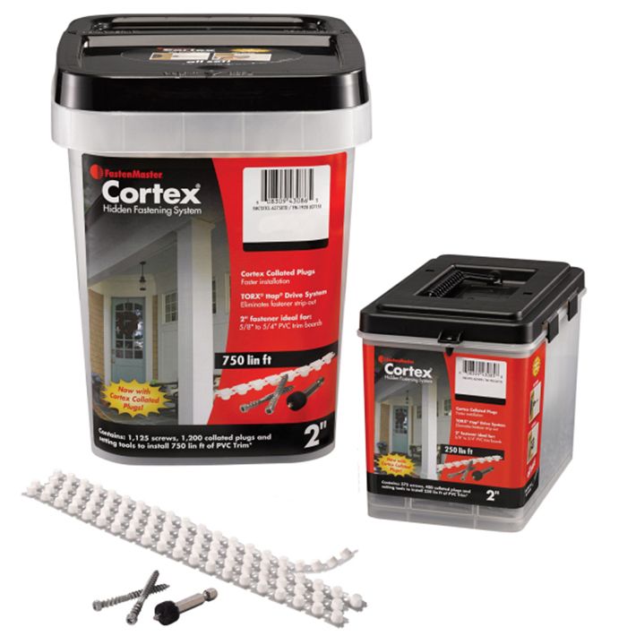 Collated Cortex for PVC Trim Hidden Fastening System FastenMaster