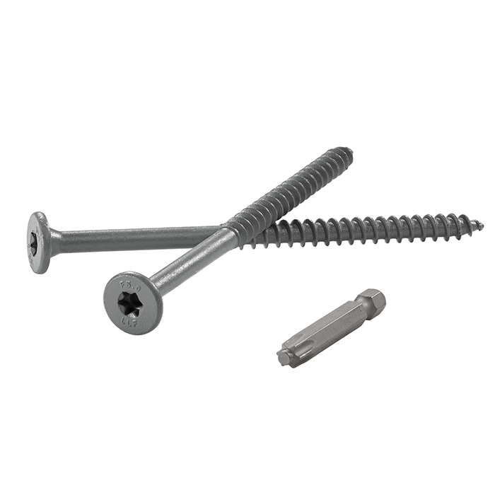 LedgerLOK® Flat Head Wood Screws Deck Ledger Board… FastenMaster