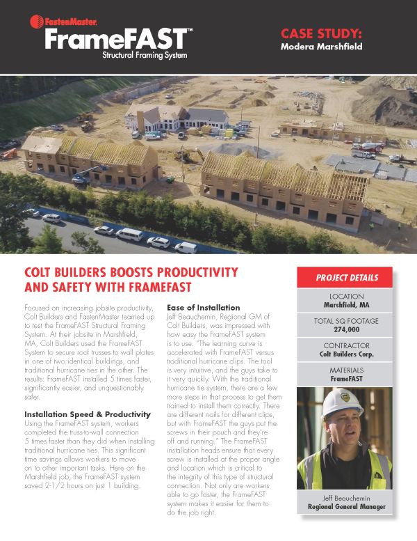 FrameFAST™ Structural Framing System - Accurate,… | FastenMaster