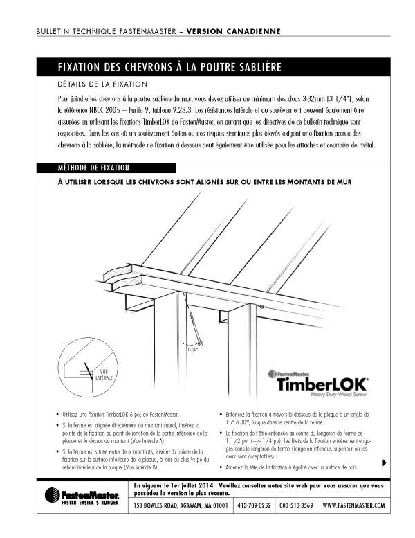 Timberlok Truss & Rafter to Top Plate Structural Wood… FastenMaster